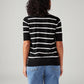 Women's Striped Regular Fit T-Shirt - Back View