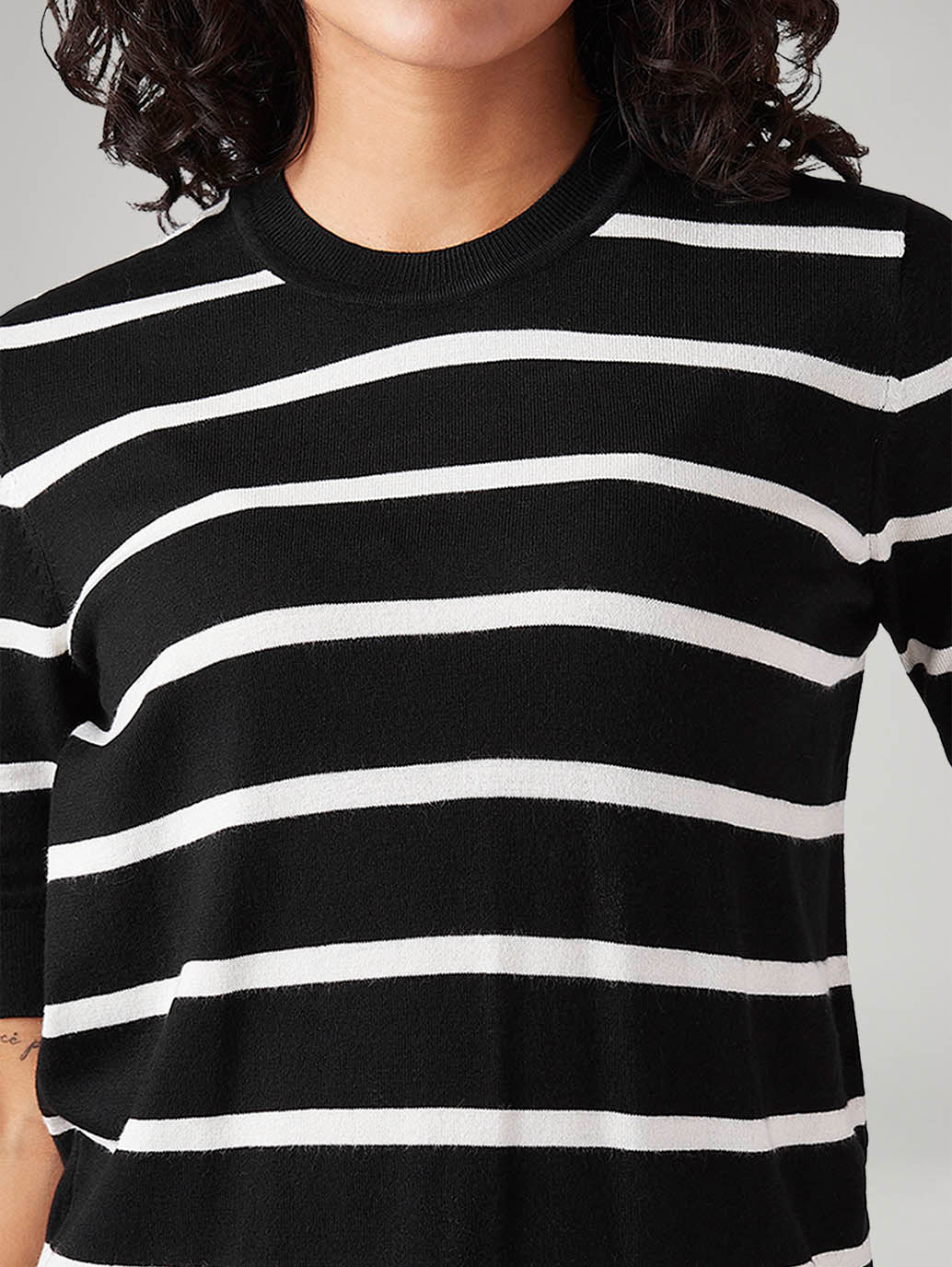 Women's Striped Regular Fit T-Shirt - 20 View