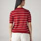 Women's Striped Regular Fit Top - Back View