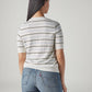 Women's Striped Regular Fit Top - Back View