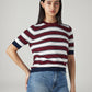 Women's Striped Regular Fit Top - Styleshot View