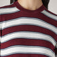 Women's Striped Regular Fit Top - Detail View
