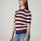 Women's Striped Regular Fit Top - Side View