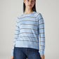 Women's Striped Regular Fit Top - Front View