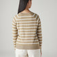 Women's Striped Regular Fit Top - Back View