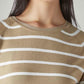 Women's Striped Regular Fit Top - Detail View