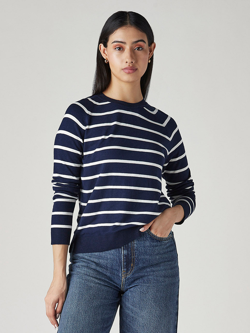 Women's Striped Regular Fit Top