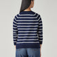 Women's Striped Regular Fit Top - Back View