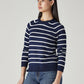 Women's Striped Regular Fit Top - Side View