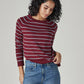 Women's Striped Regular Fit Top - Styleshot View