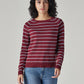 Women's Striped Regular Fit Top - Front View