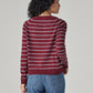 Women's Striped Regular Fit Top - Back View