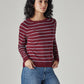 Women's Striped Regular Fit Top - Side View