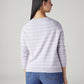 Women's Striped Regular Fit Top - Back View