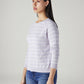 Women's Striped Regular Fit Top - Side View