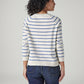 Women's Striped Regular Fit Top - Back View