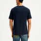 Men's Textured Regular Fit T-Shirt - Back View