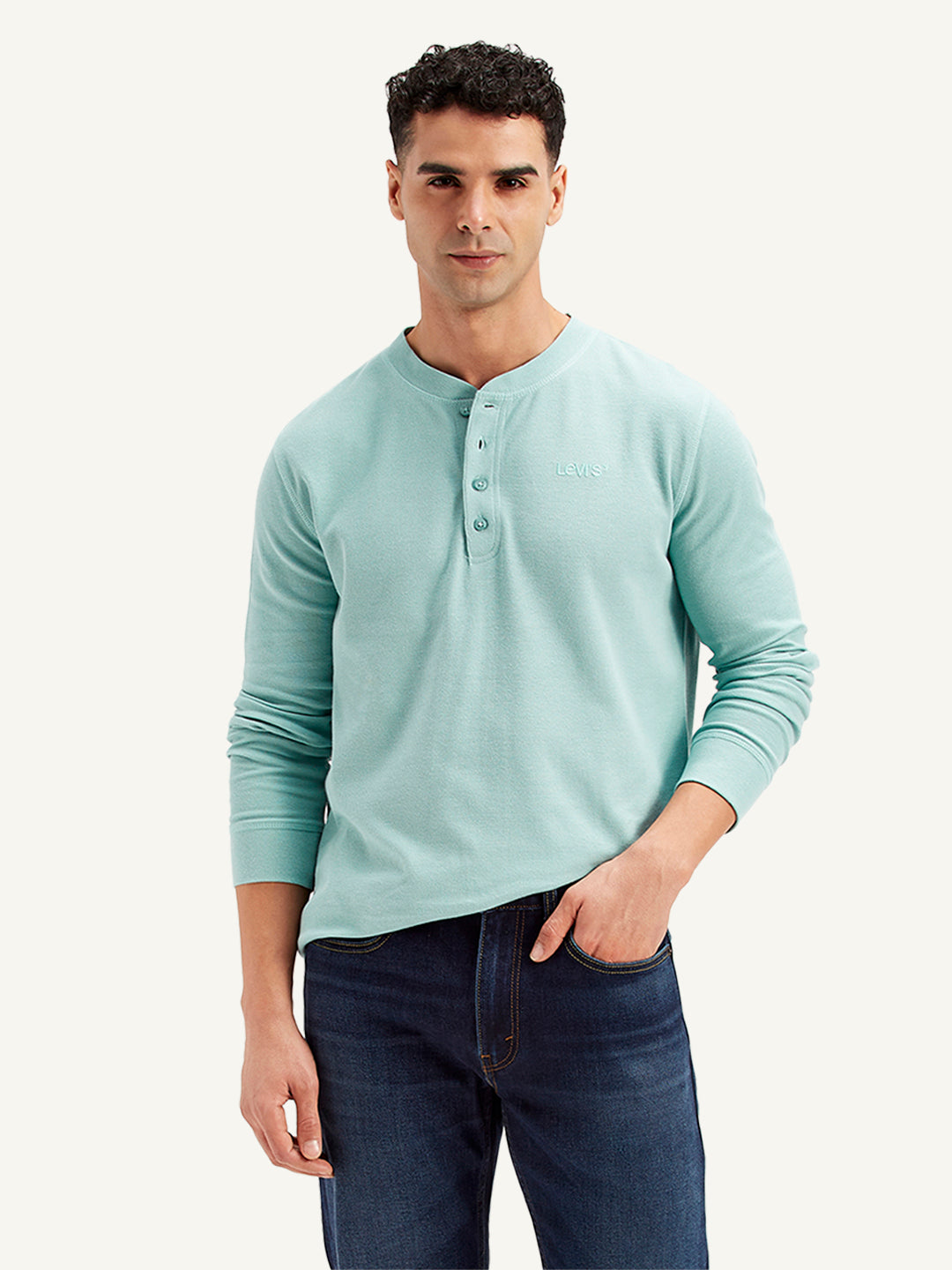 Men's Textured Slim Fit T-Shirt - Styleshot View