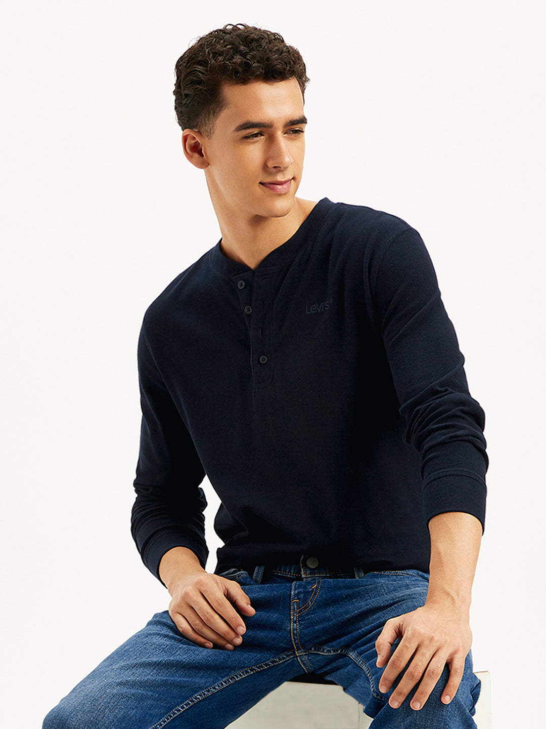 Men's Textured Slim Fit T-Shirt - Styleshot View