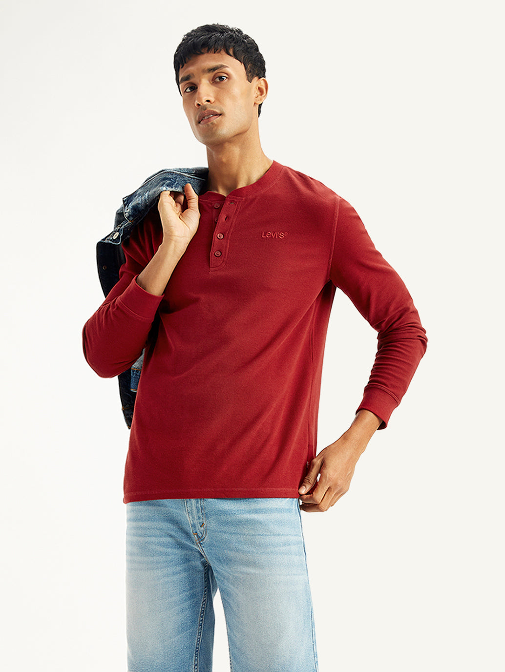 Men's Textured Slim Fit T-Shirt - b4376298-d09b-43ce-b1a8-db14e4b74b87 View