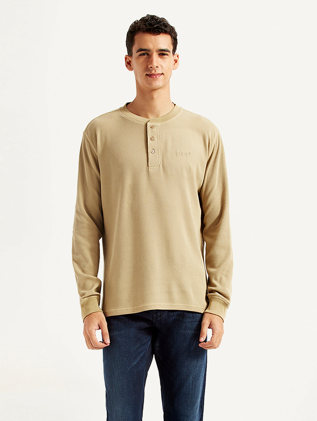 Men's Solid Slim Fit T-shirt - Front View