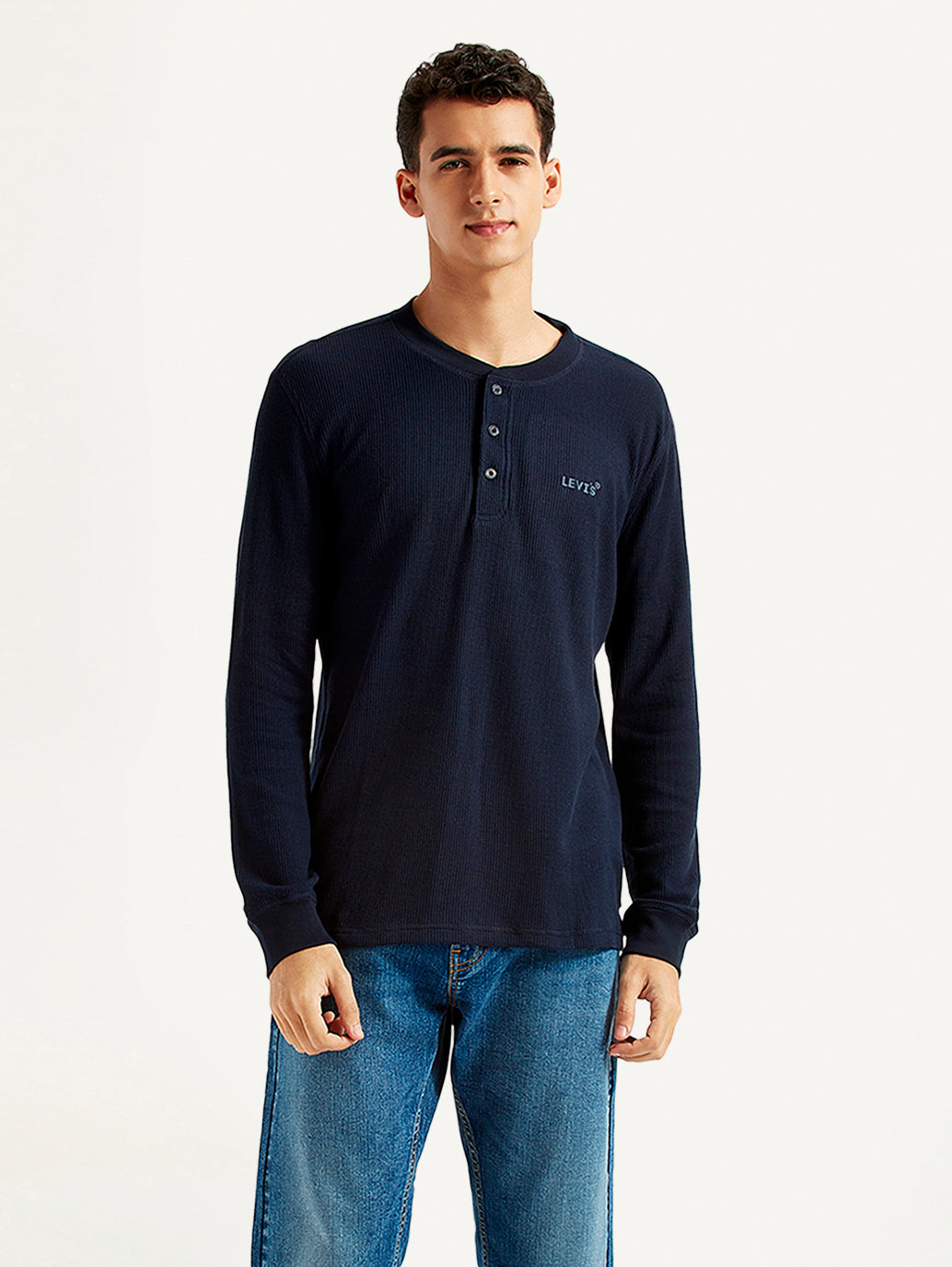 Men's Solid Slim Fit T-shirt - Front View
