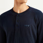 Men's Solid Slim Fit T-shirt - Detail View