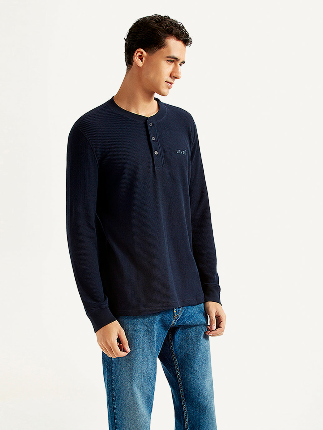 Men's Solid Slim Fit T-shirt - Side View