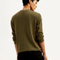 Men's Solid Slim Fit T-Shirt - Back View