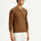 Men's Solid Henley Neck T-shirt - Side View