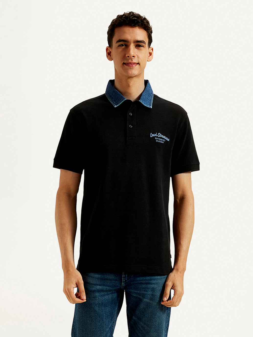 Men's Solid Slim Fit T-shirt - Front View