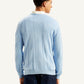 Men's Redloop Textured Light-Blue Crew Neck Sweater - bdc0186e-9971-4eac-863a-631f088760e7 View