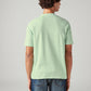 Men's Solid Regular Fit Ribbed T-Shirt - Back View