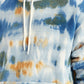 Men's Tie-Dye Light-Blue Hooded Sweatshirt - Detail View