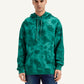 Men's Tie-Dye Teal Hooded Sweatshirt - 20 View