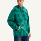 Men's Tie-Dye Teal Hooded Sweatshirt - 20 View