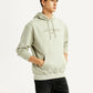 Men's Typography Beige Hooded Sweatshirt - Side View