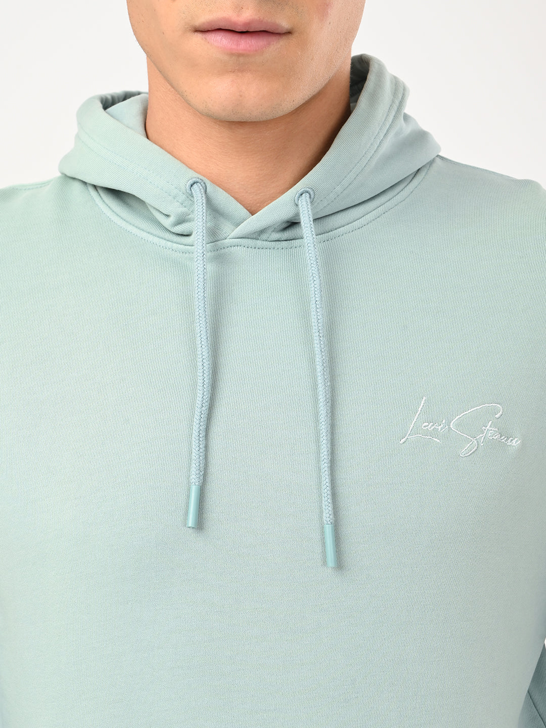 Men's Embroidered Regular Fit Overdyed Sweatshirt - detail View