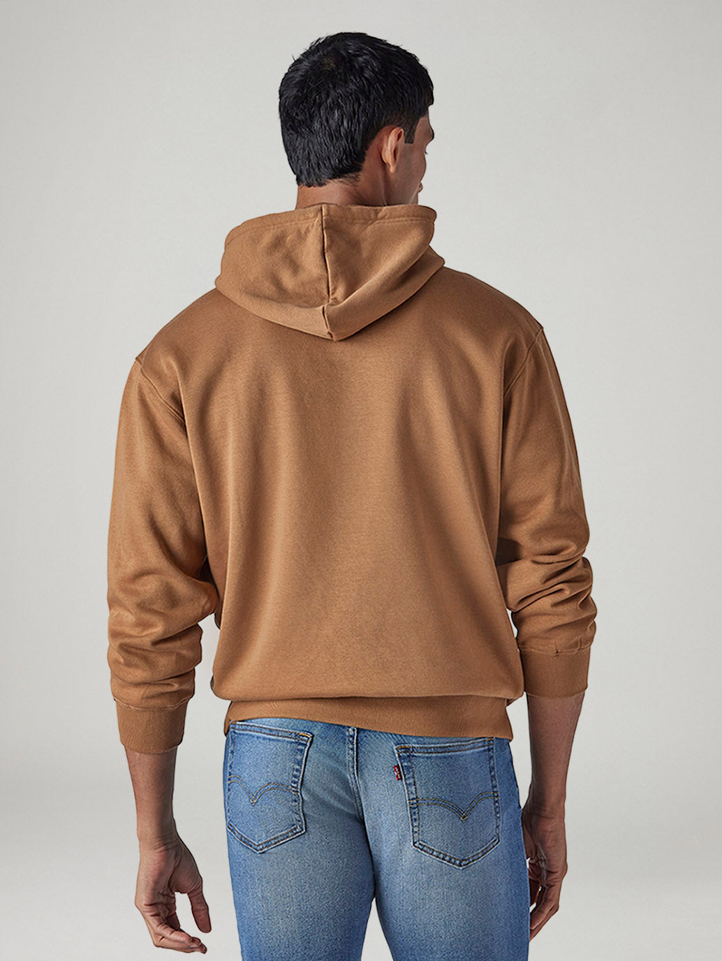 Men's Embroidered Regular Fit Sweatshirt - Back View