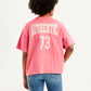 Women's Solid Loose Fit T-Shirt - Back View