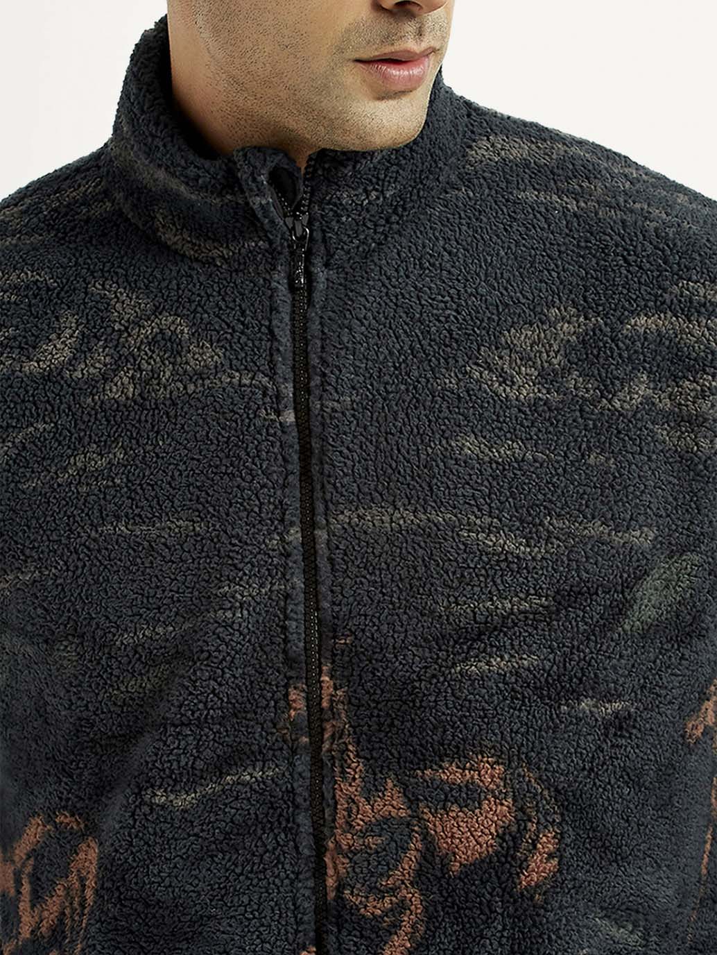 Men's Graphic Loose Fit Sweatshirt - Detail View