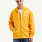Men's Solid Mustard Hooded Sweatshirt - 20 View