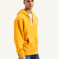 Men's Solid Mustard Hooded Sweatshirt - 20 View