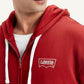 Men's Solid Red Hooded Sweatshirt - b7918be2-db75-4c5c-bbe4-63ebc7dc237b View
