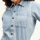 Women's Light Blue Solid Jumpsuit - Detail View