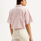 Women's Textured Spread Collar Shirt - Back View