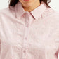 Women's Textured Spread Collar Shirt - Detail View