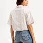 Women's Textured Spread Collar Shirt - Back View