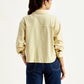 Women's Solid Regular Fit Denim Shirt - Back View