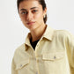Women's Solid Regular Fit Denim Shirt - Detail View